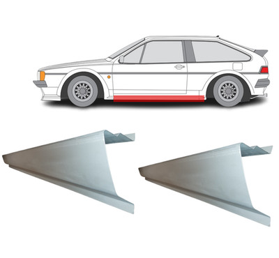 Für Volkswagen Scirocco 1981- 1992 2x Schweller Reparaturblech/ L=R/ Paar