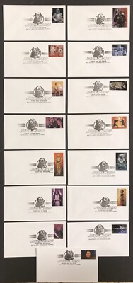 US STAR WARS FDC COLLECTION 15 FIRST DAY COVER LOT DARTH VADER POSTMARK SCI-FI