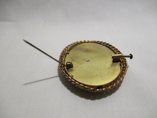 Antico Spilla Miniatura Fiori Autografata E B Alte Pin Old Brooch - Picture 5 of 5