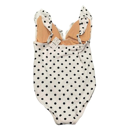 J.crew Gorgeous Vintage Looking Women's Polka Dot Bathing Suit Size M - Picture 5 of 11