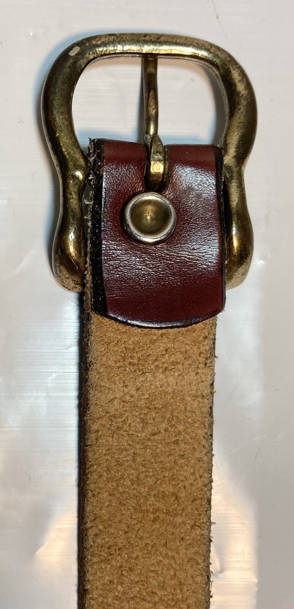 Etienne Aigner Womens Belt Brown Leather Size S/M 3/4” Wide
