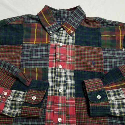 Shirt Flannel Pony Logo Madras XL 