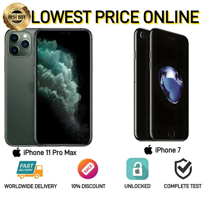 【On Sale】Apple iPhone 11 Pro Max|7-32GB|64GB|256GB-All Colors Unlocked-Excellent