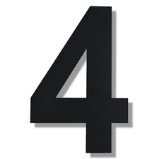 BetLight Modern Large House Numbers-12 Inch High Stainless Steel Floating Hom...