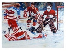Andy Donato, Olympic Hockey 5, Lithograph, signed in the plate