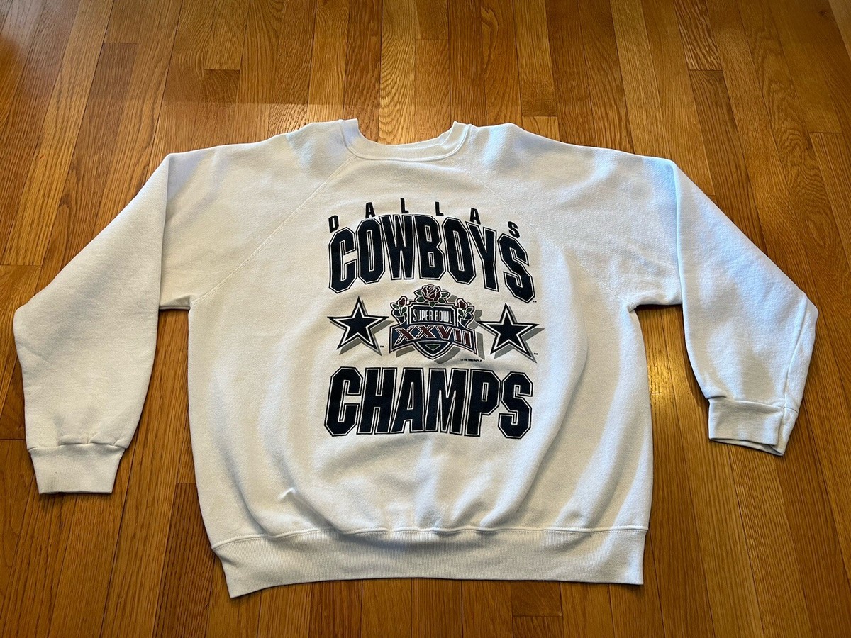 Vintage 1993 SUPER BOWL DALLAS COWBOYS Champs NFL Sweatshirt