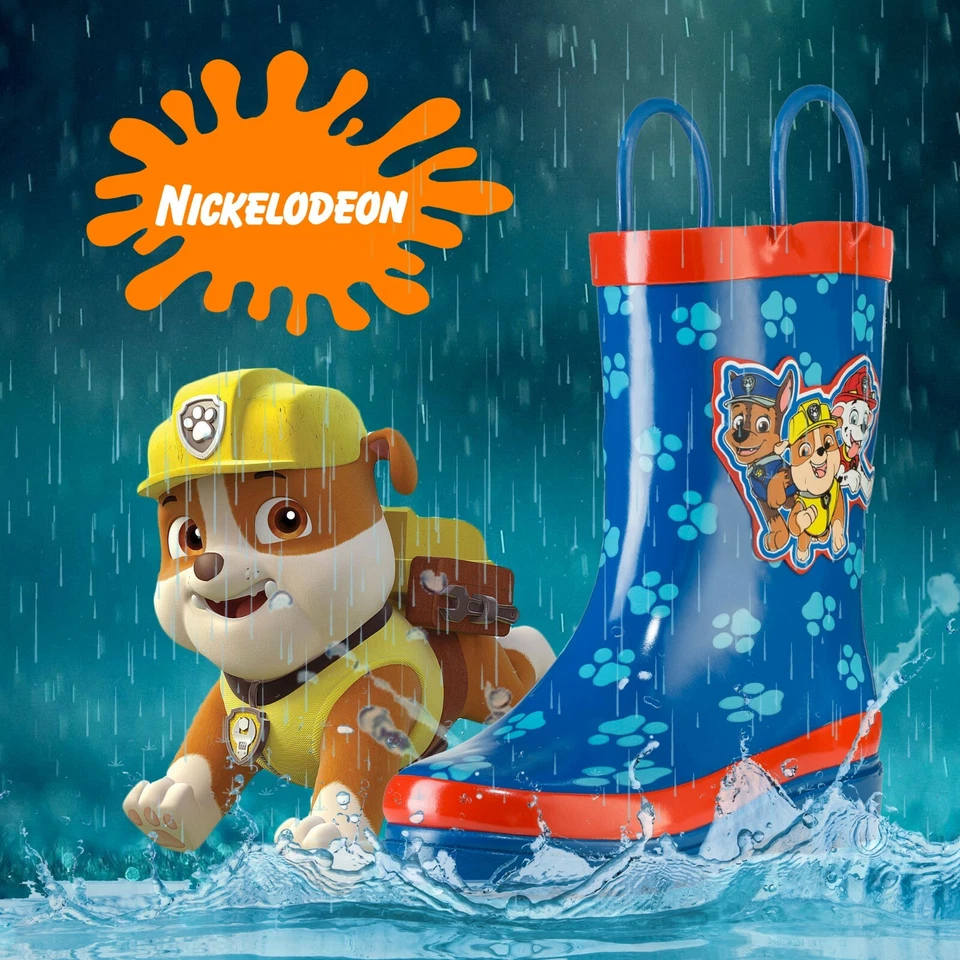 Nickelodeon Kids Boys' Paw Patrol Character Printed Waterproof Rubber Rainboots - Image 3 of 4