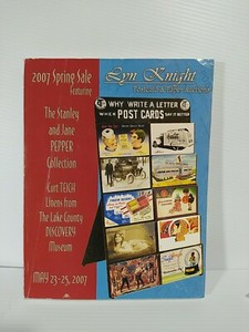 EPHEMERA POSTCARD & PAPER LYN KNIGHT AUCTIONS CATALOG 2007 COLOR PHOTOS!