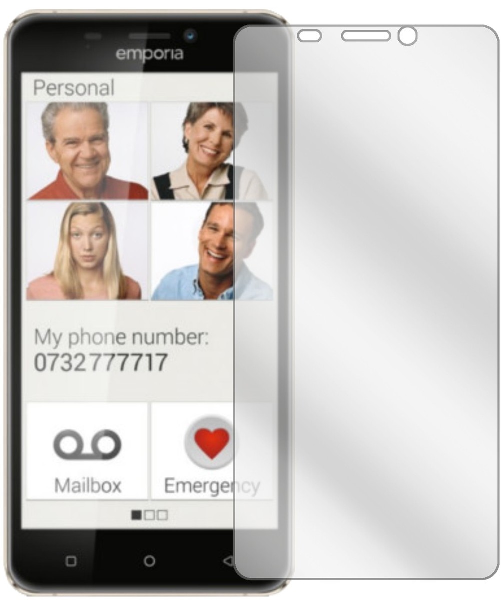 dipos I 2X Pellicola Protettiva Compatibile con Emporia Pure Pellicola