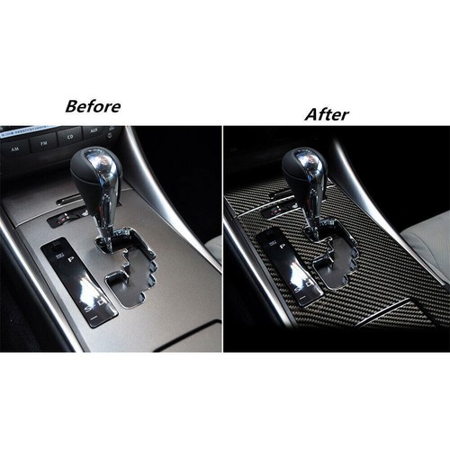 3Pcs Carbon Fiber Interior Gear Shift Cover Trim For Lexus IS250 IS350 2006-2012 - Picture 9 of 9