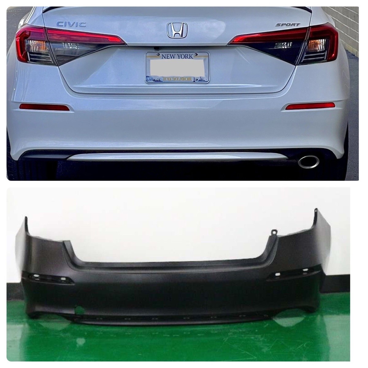 Honda Civic Rear Bumper Top 50+ Images And 12 Videos