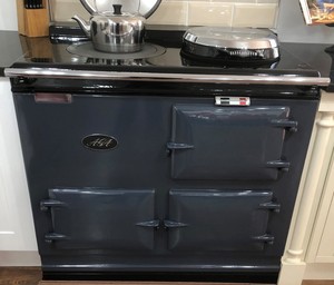 AGA COOKER 2 OVEN DELUXE 13 AMP ELECTRIC IN SLATE GREY ...