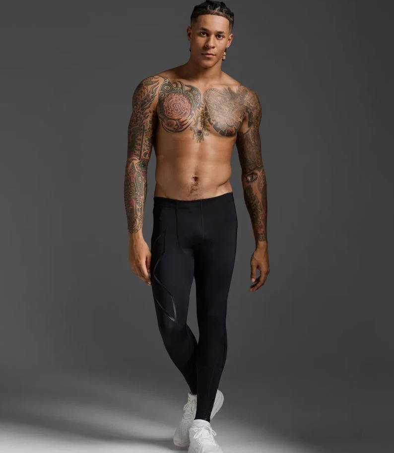 2XU Mens Compression Long Tights - Black/Nero - Image 4 of 4