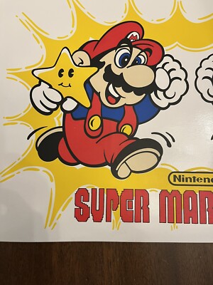 Super Mario Bros 1989 Nintendo Placemat Retro Vintage | eBay