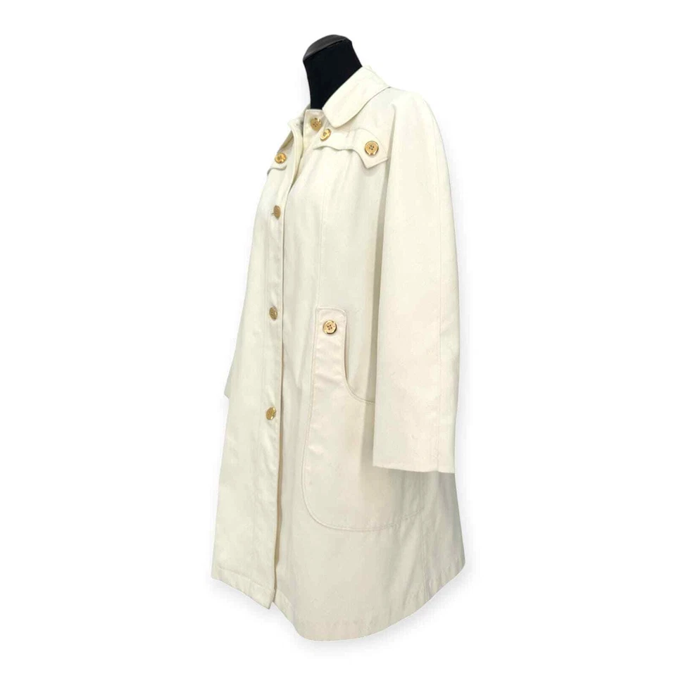Gabardina Misty Harbor | Talla 14 | DE COLECCIÓN AÑOS 70 marfil cualquier clima longitud media Foto 3 de 4