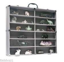 VETRINETTA MAXI PER MINERALI CRISTALLI FOSSILI METEORITI FIGURINE ...