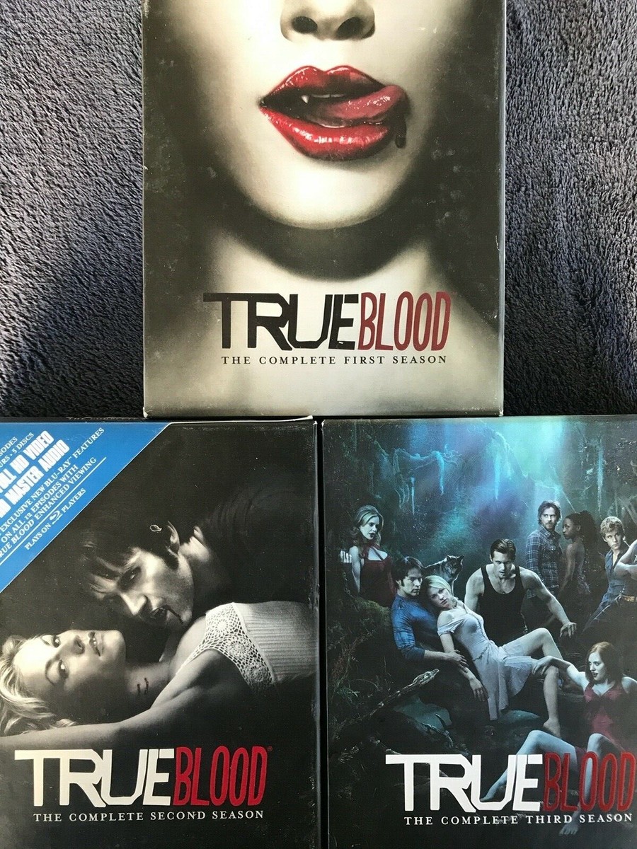 True Blood Season 1-3 BLURAY LIKE NEW FREE SHIPPING