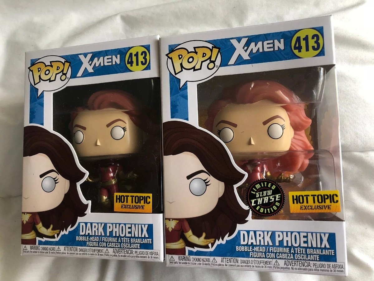 Funko pop 海外限定夜光フライング ダークフェニックス ファンコ ポップ Funko Pop! X-Men Dark Phoenix Flames Glow Chase Hot Topic
