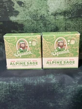 DR. Squatch Alpine Sage Holiday Soap (2 ) Organic Men’s Christmas Gift (rare)