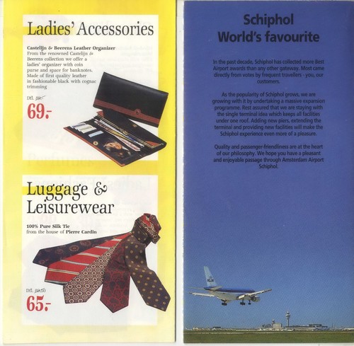 KLM Amsterdam Shiphol Duty Free Shop Price List Menu Hotel Airlines Lot of 3 - Picture 3 of 5