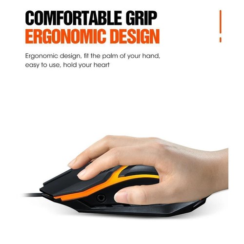Gaming Mouse 7-Colors LED Backlight Ergonomics USB d Mouse Wire H0C7 Gamer N5V7 - Picture 5 of 16