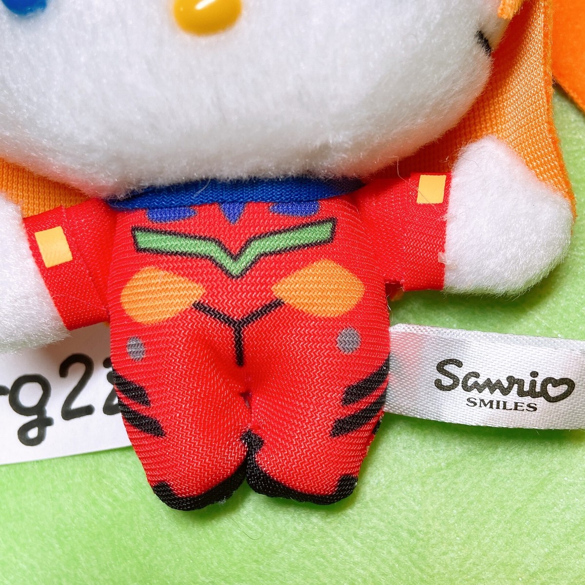 Evangelion × Hello Kitty 2014 Asuka Plush Doll Keyring Mascot