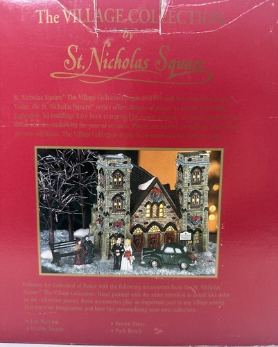 St. Nicholas Square Village Collection Cathedral of Peace Lighted Retired W/Box - Picture 10 of 11