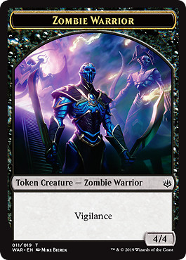 Magic MTG - Zombie Warrior (4/4, Vigilance) - MINT/NMINT - EN
