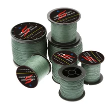 100/300/500/1000M Moss Green Super Strong Dyneema Braided Fishing Line