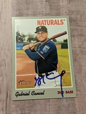 Gabriel Cancel Signed 2019 Topps Heritage Minor Card #14 COA Naturals Royals