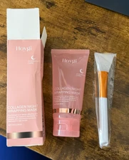 Hoygi collagen night wrapping mask with brush