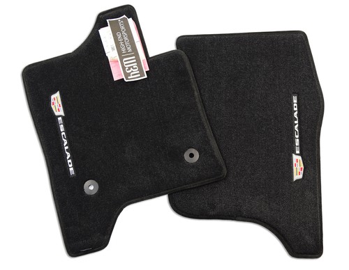 Cadillac ESCALADE Front Floor Mats - Ebony - Jet 2007-2025 Premium 32oz Quality - Picture 5 of 46