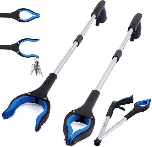 2-Pack Grabber Reacher Tool, 32 Inch Extra Long Steel Foldable Pick Up Stick ... - Picture 11 of 12