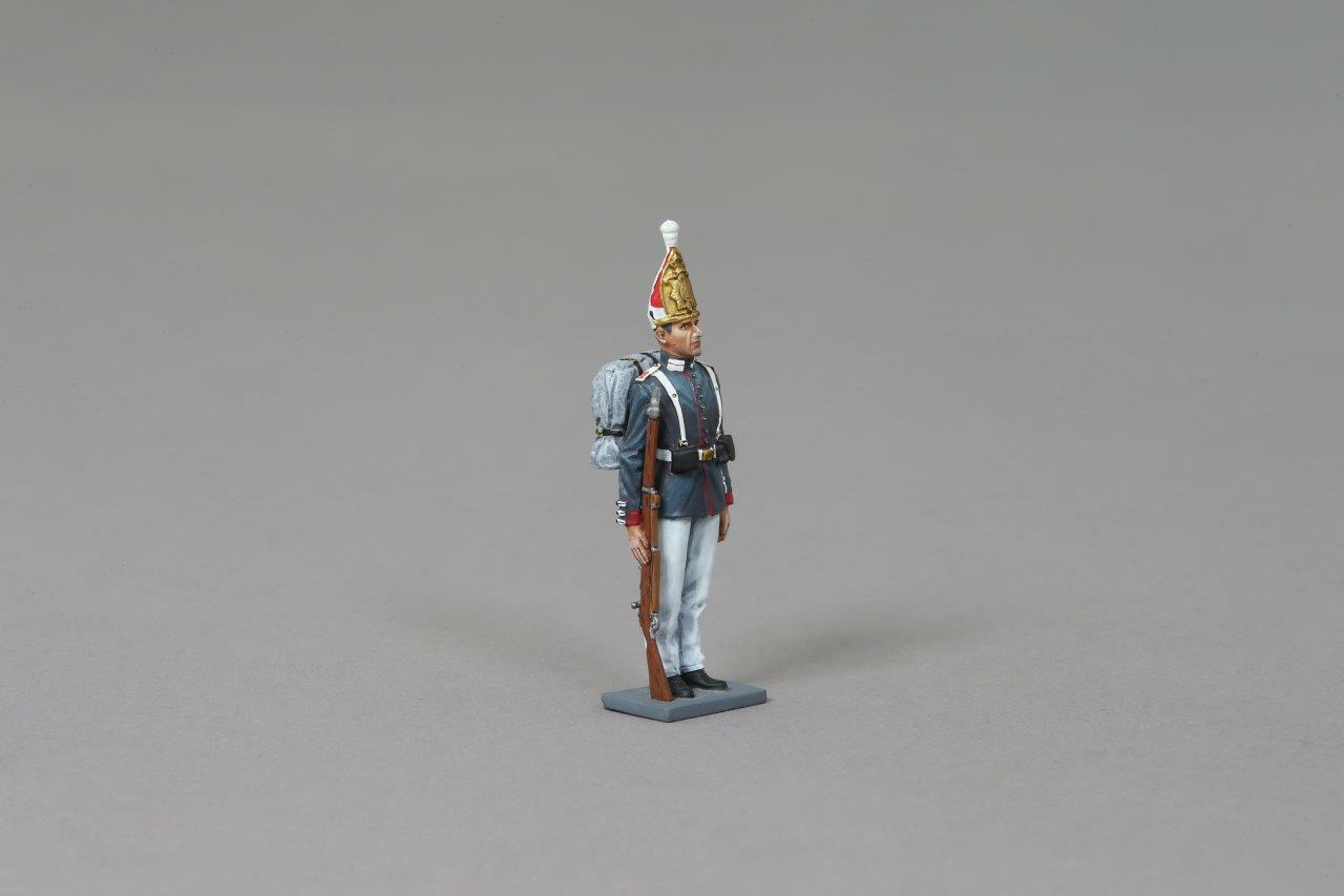 THOMAS GUNN WW1 PRUSSIAN CLUB059 PRUSSIAN GUARD GRENADIER AT ATTENTION GREY  – Tacos Y Mas