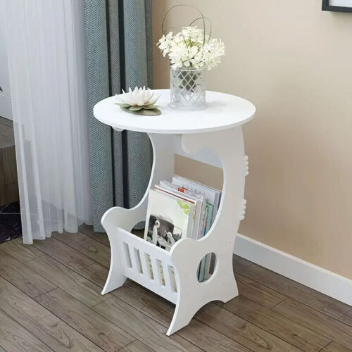 Small Round Coffee Table Modern Sofa Side Table End Table for Bedroom Office AU - Picture 7 of 14