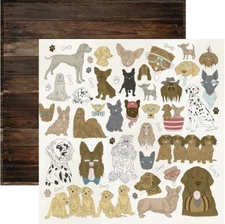 Pawfect - Dogs, DS, Scrapbook Paper, Kaisercraft P2219