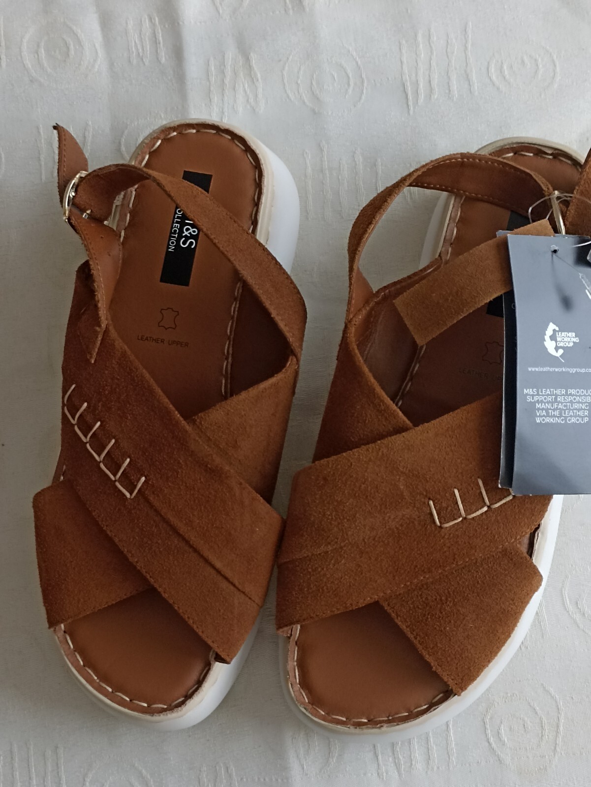 APL Sandali donna M&S in pelle taglia 5 nuovi con etichetta