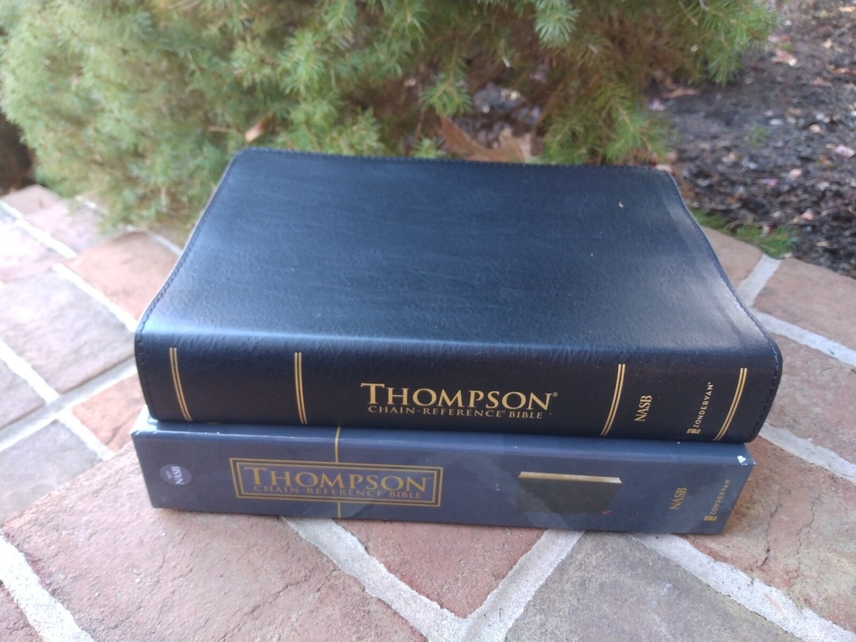 NASB 1977 Thompson Chain-Reference Bible, Bonded Leather Black