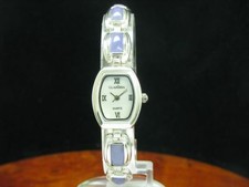 Clarissa 925 Sterling Silber Damenuhr mit Amethyst Besatz / Kaliber Miyota
