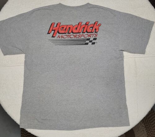 T-shirt gris "Hendrick Motorsports" - taille XL-marque Gildan - graphismes rouge/noir - Photo 1/11
