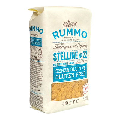 Rummo Glutenfreie Pasta Stelline Nr. 22 Mais & brauner Reis schnelle & kostenlose UK-Lieferung