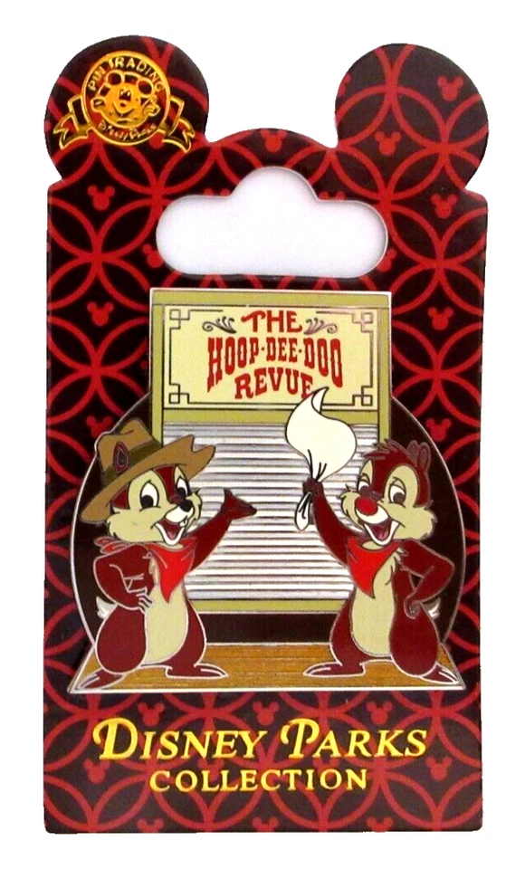 WDW 2015 CHIP n' DALE HOOP DEE DOO REVISTA MUSICAL FORT WILDERNESS PIN #108595 Foto 2 de 2