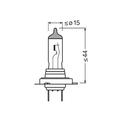 1x Glühlampe, Abbiegescheinwerfer ams-OSRAM 64210ULT passend für - Afbeelding 3 van 3