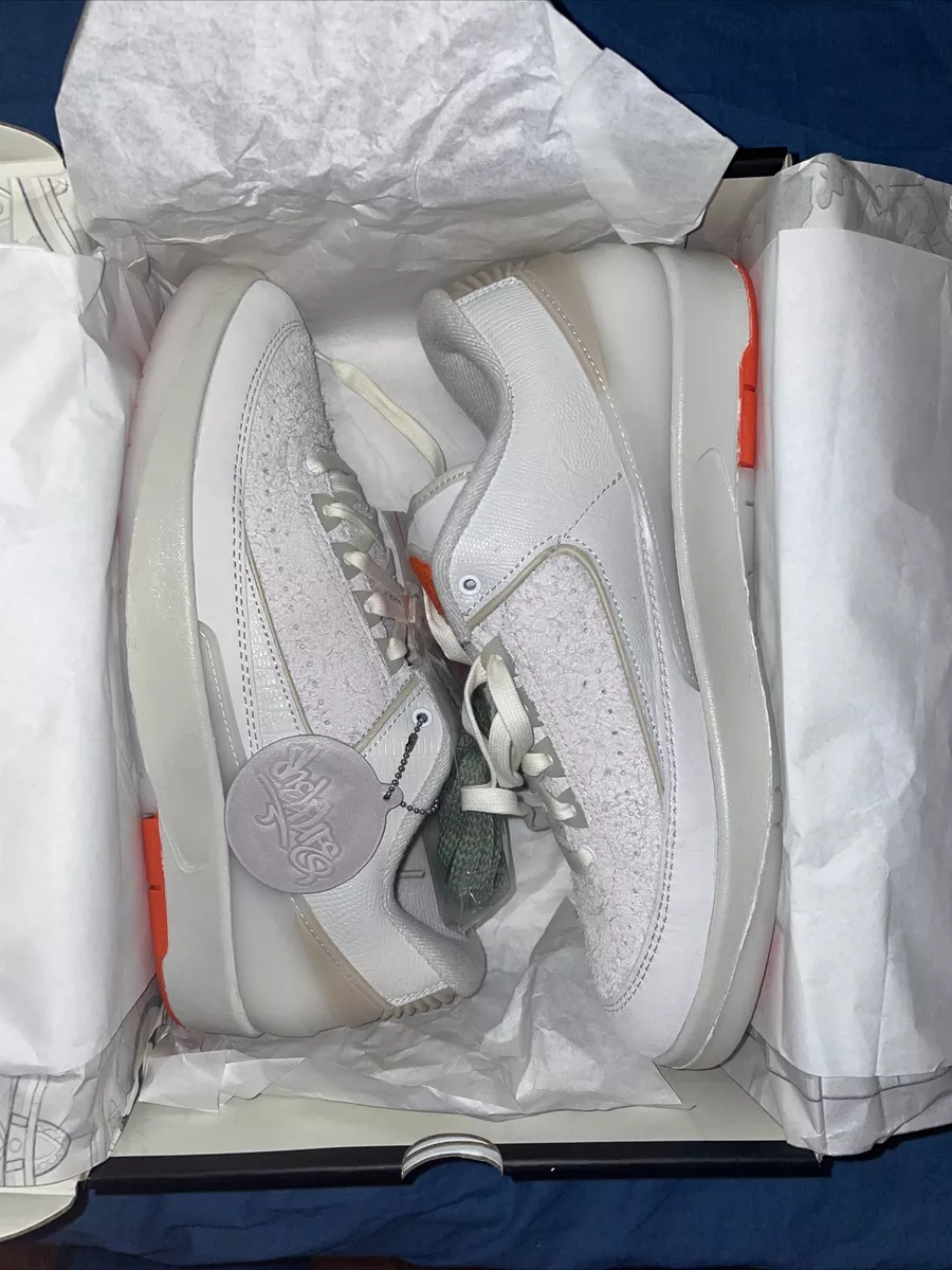 Nike x Shelflife Air Jordan 2 Retro Low SP UK7 US8 EU41 White Sail DV7128 110