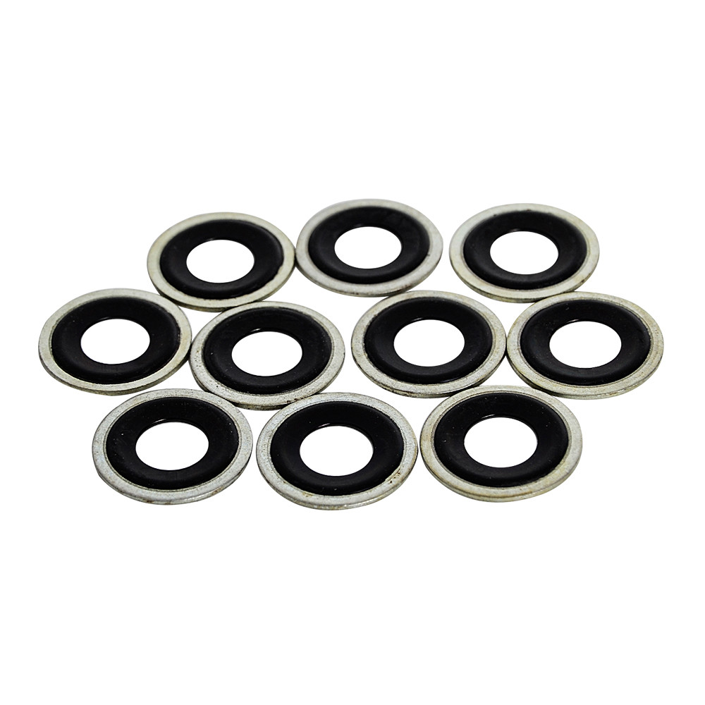 10PCS 14090908 Metal & Rubber Engine Oil Drain Plug Crush Washer Gasket