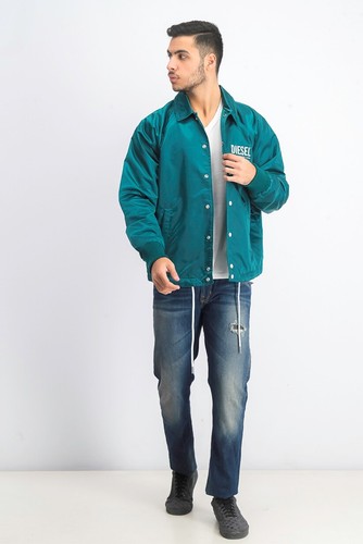 €230 DIESEL J-AKIO Hombres Chaqueta Deportiva Bombardero Acolchada Nailon Satinado XL Nueva - Imagen 8 de 8