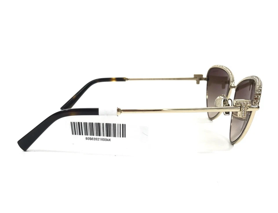 Tiffany & Co. Gafas de sol TF3107-K-B 6212/3B chapadas en oro monturas de cristal degradadas Foto 4 de 4