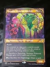 Nemata Primeval Warden Showcase , Dominaria United , LP, MTG, FREE SHIPPING