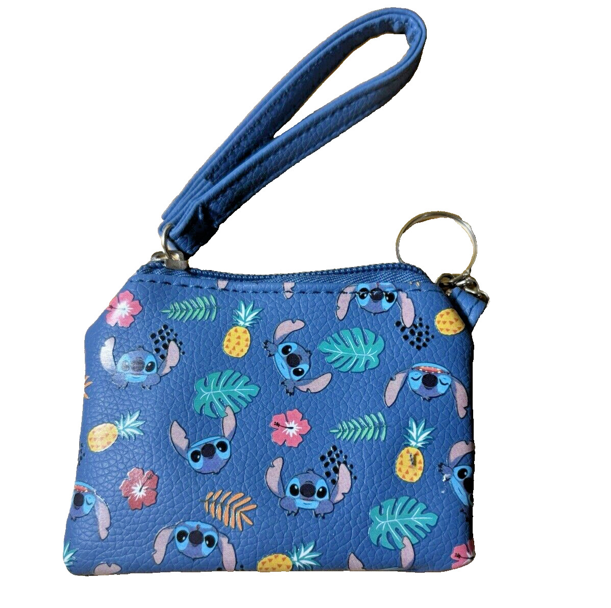 Disney Stitch Blue Pineapple Mini Backpack & Zipp… - image 2