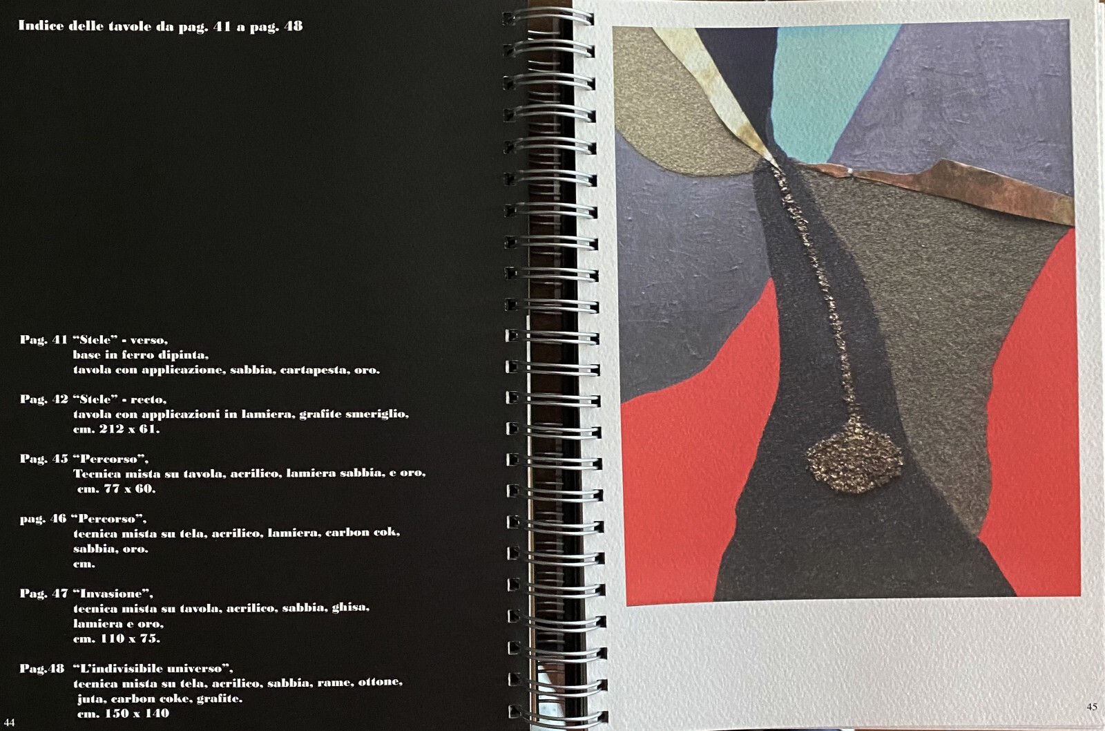 Dino Castelvecchi Art Book Traveling with 2 unique works 30x20 signed ...